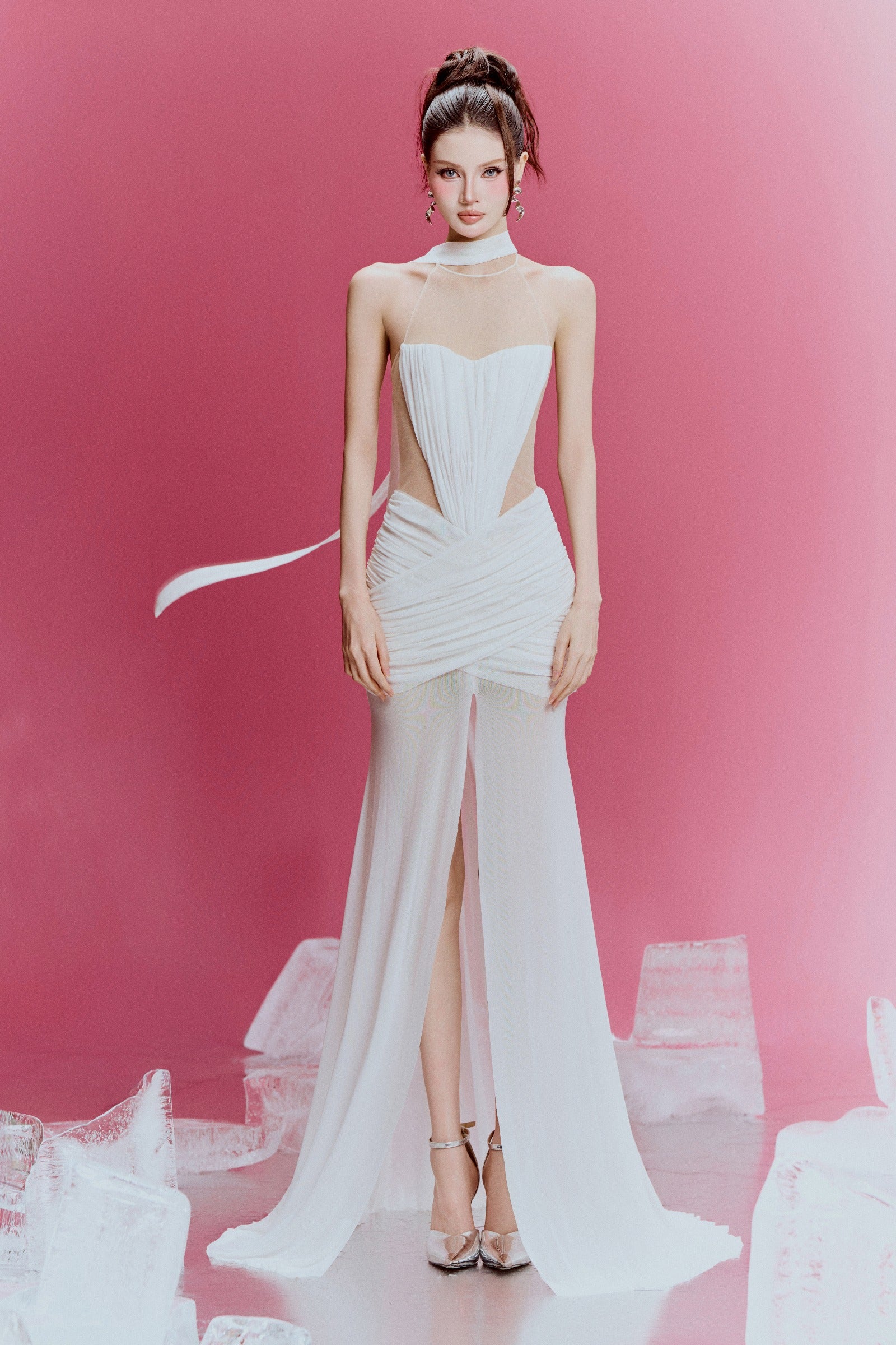 Glaciel Illusion Maxi Dress - MEAN BLVD
