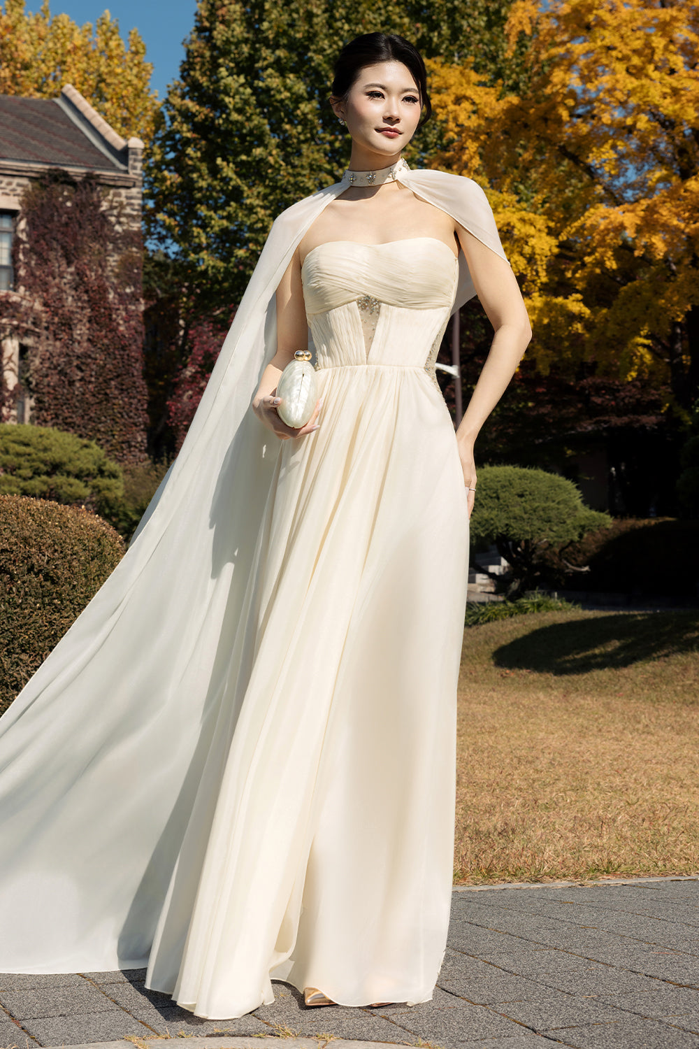 organza cape dress Organza Cape