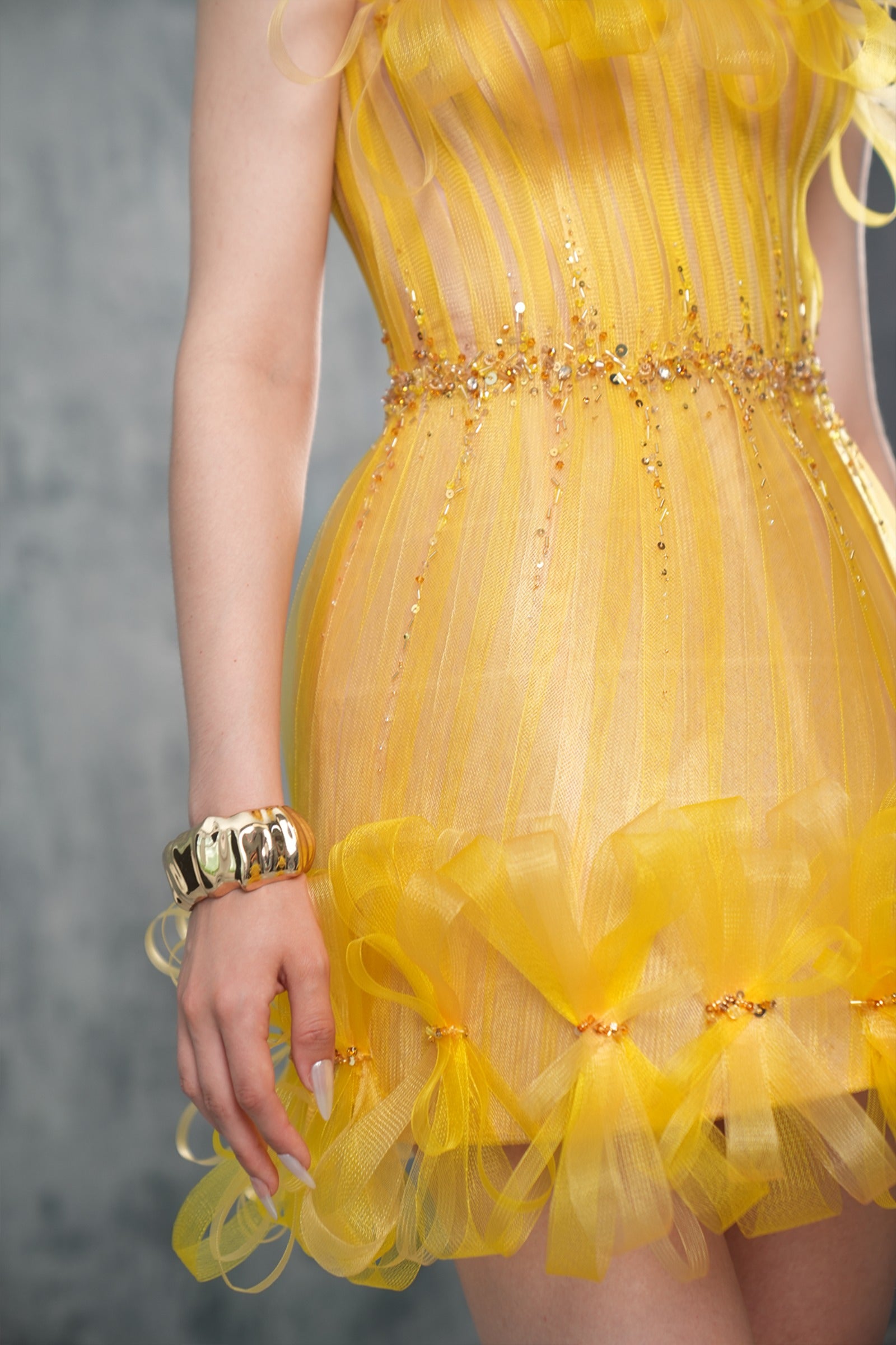 Goldie Ribbon Mini Dress