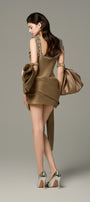 Gorgeous Mini Dress With Straps Stone Accent And Detachable Bows 3