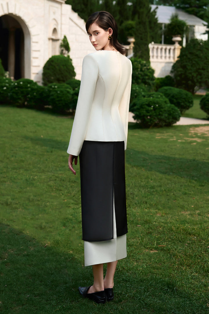 Grace Straight Embroidery Skirt - MEAN BLVD