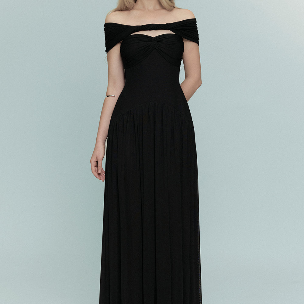 Gracie Off-Shoulder Maxi Dress - MEAN BLVD