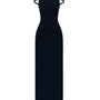 Black Pearl Beaded Maxi Dress