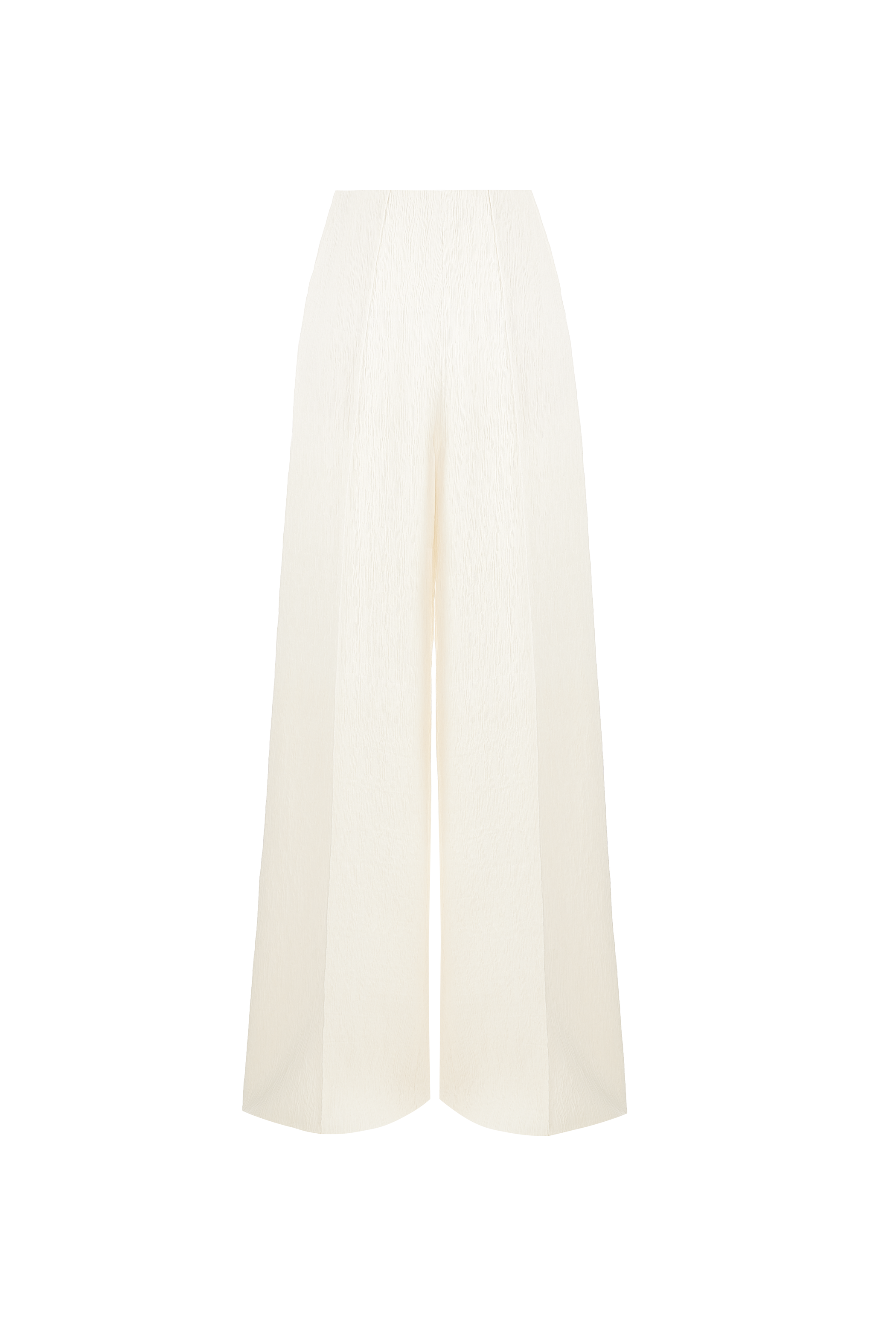 Giao Straight Wide Leg Ribbed Cotton Pants