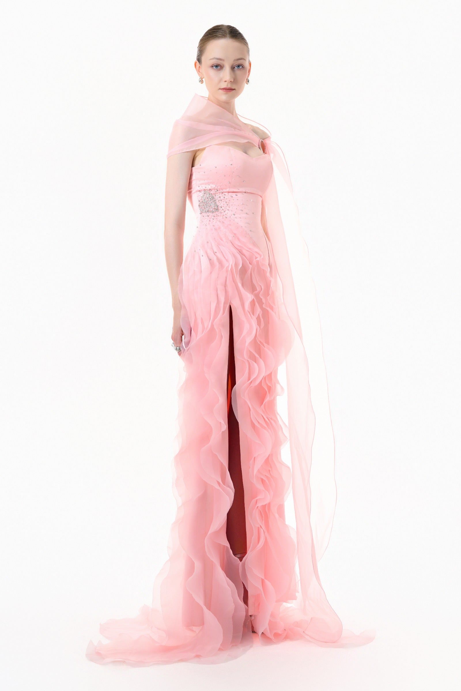 Aven Ruffle Maxi Dress