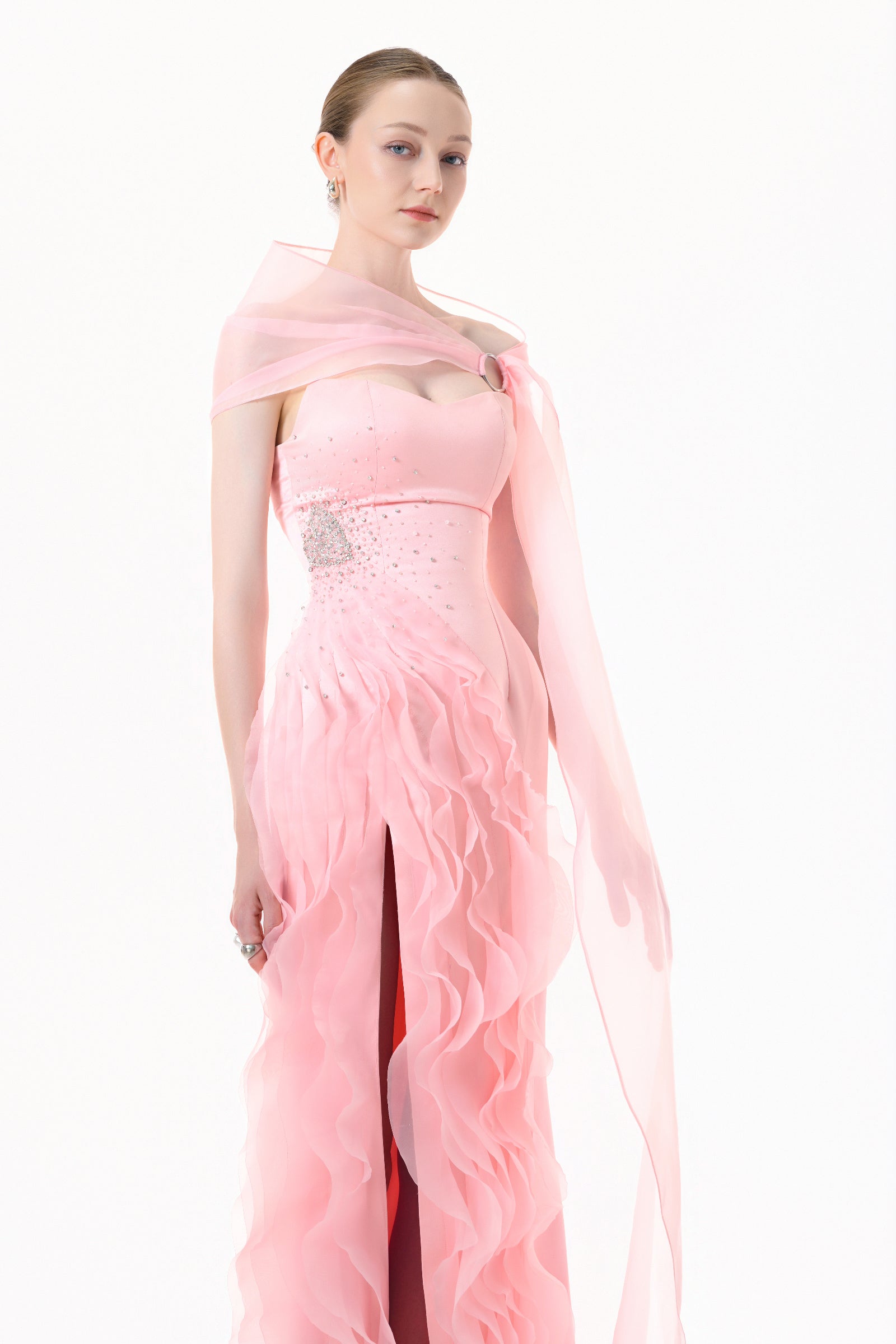 Aven Ruffle Maxi Dress