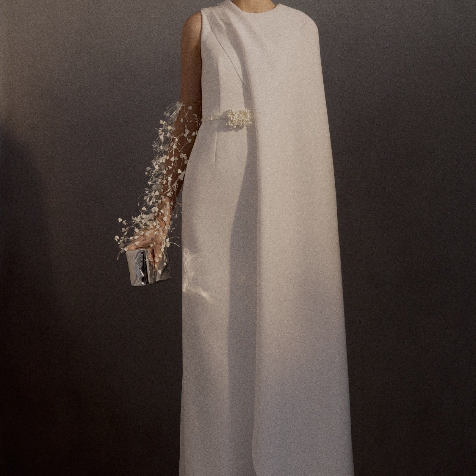 Demeter Cape Sleeve Maxi Dress