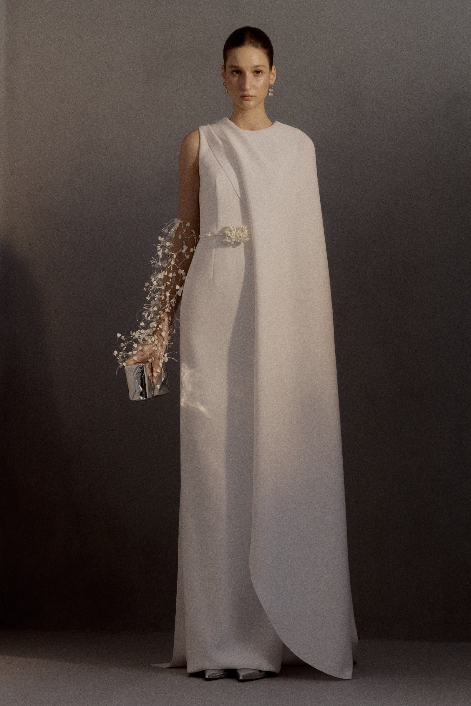 Demeter Cape Sleeve Maxi Dress