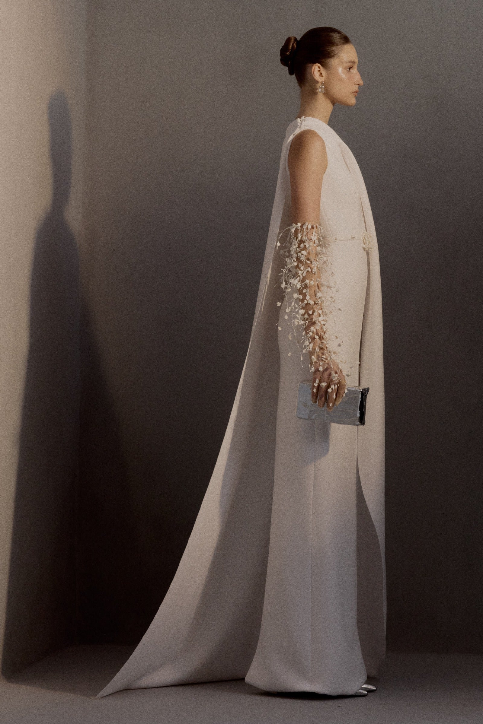 Demeter Cape Sleeve Maxi Dress