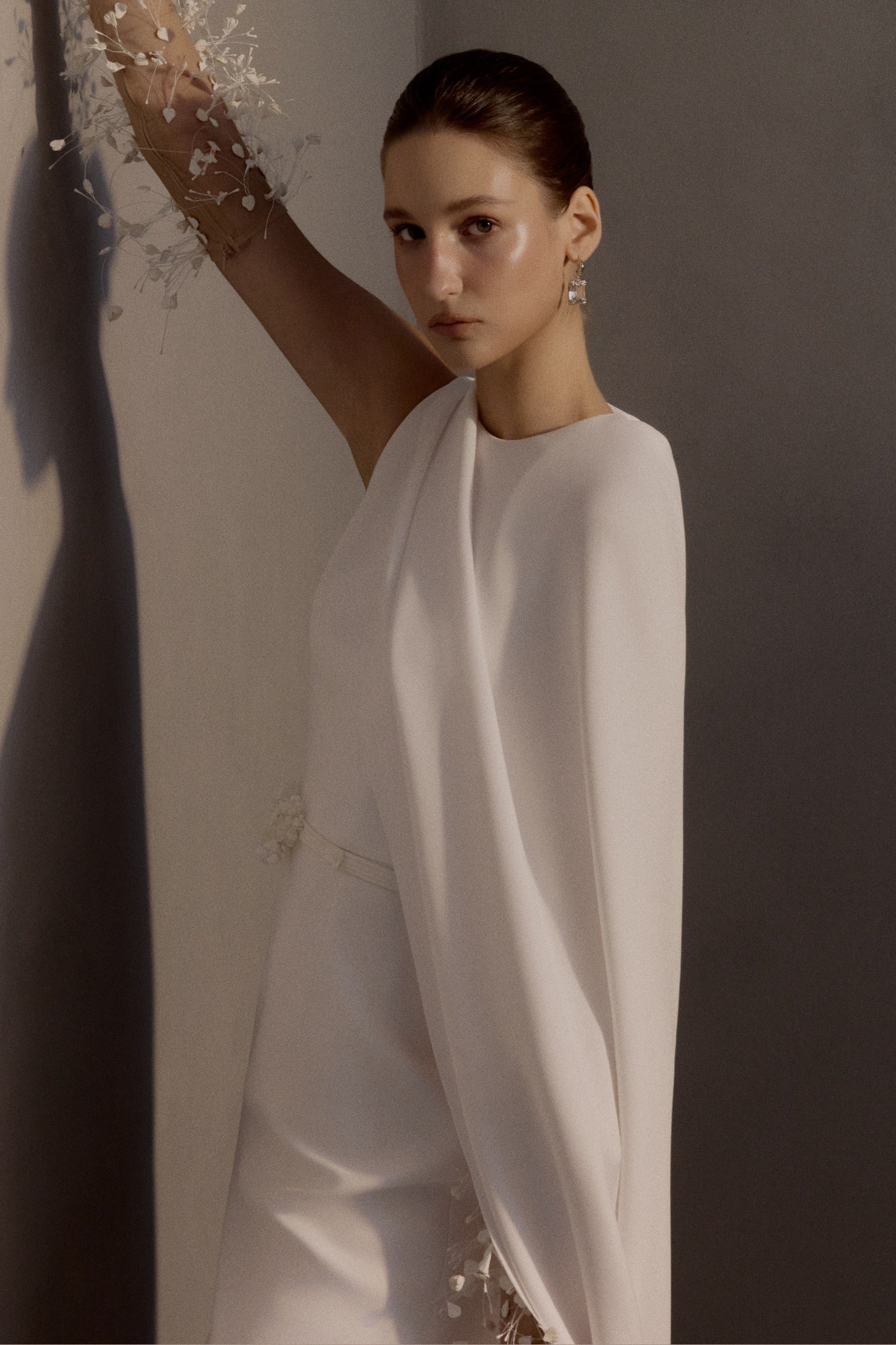 Demeter Cape Sleeve Maxi Dress