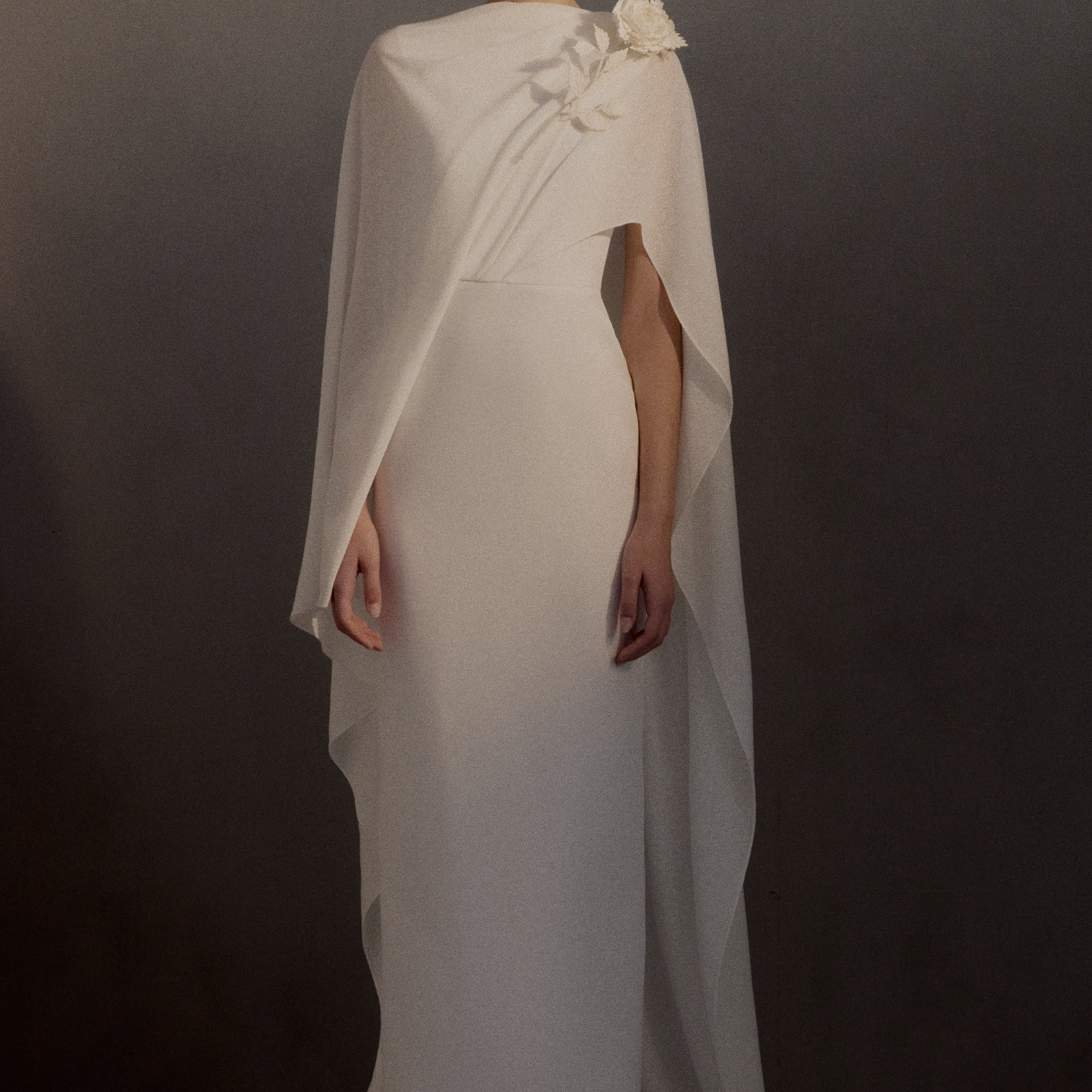 Chariot Cape Sleeve Maxi Dress