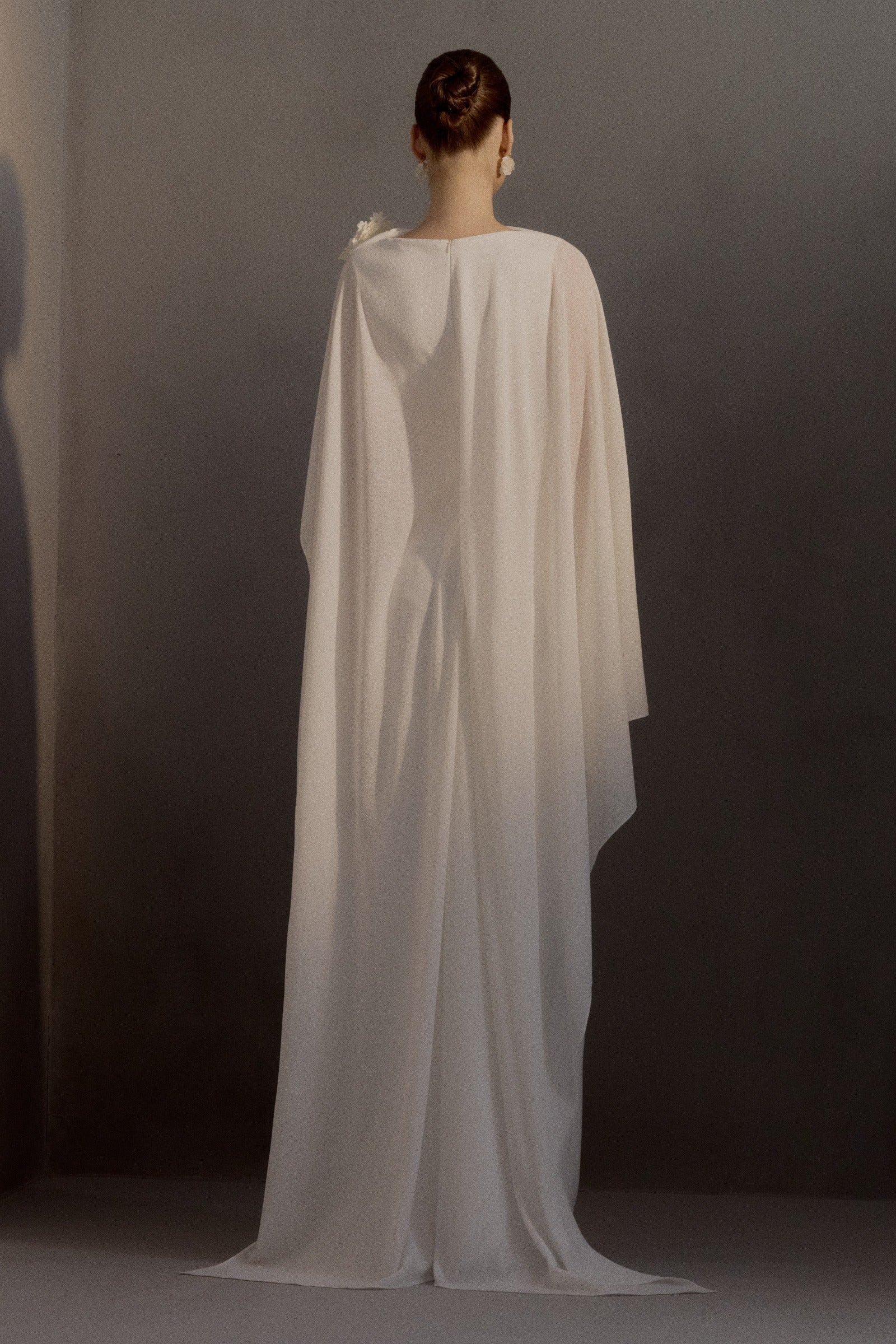 Chariot Cape Sleeve Maxi Dress