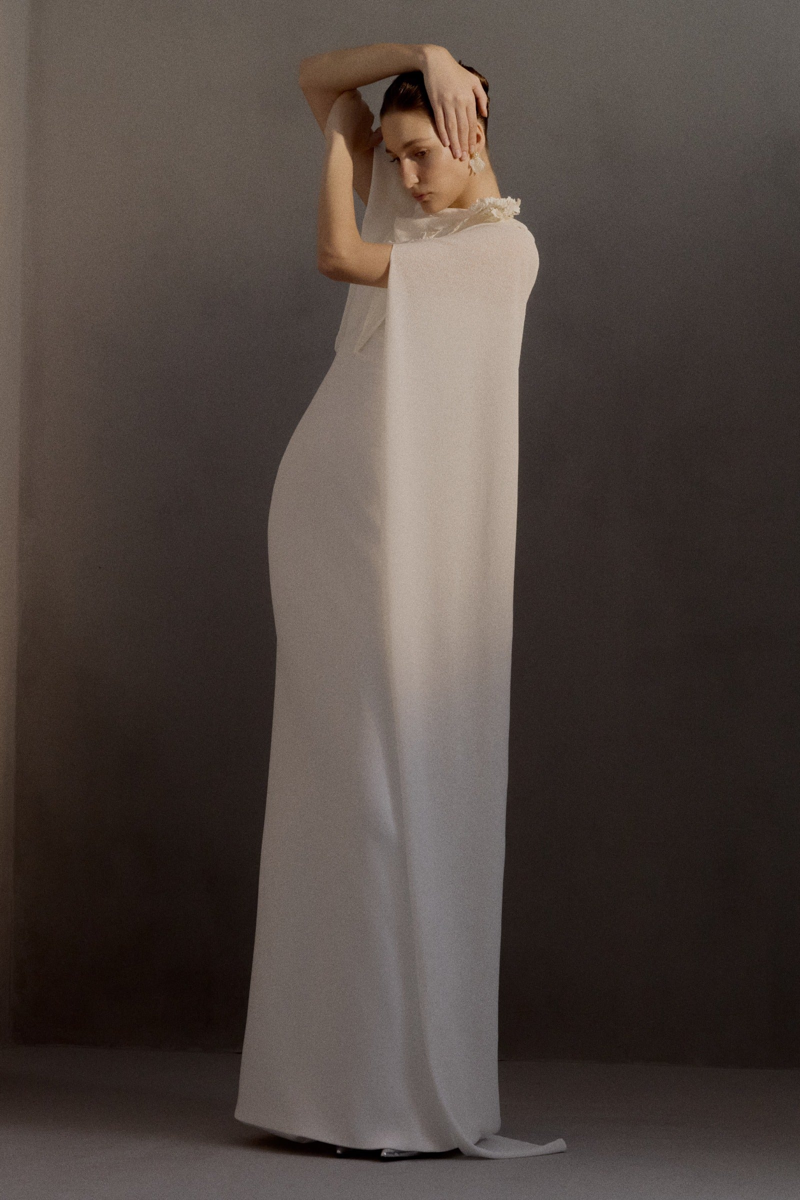 Chariot Cape Sleeve Maxi Dress