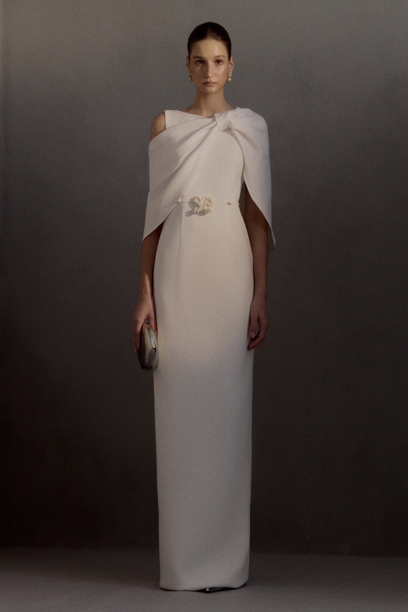 Pernella Asymmetric Neck Maxi Dress