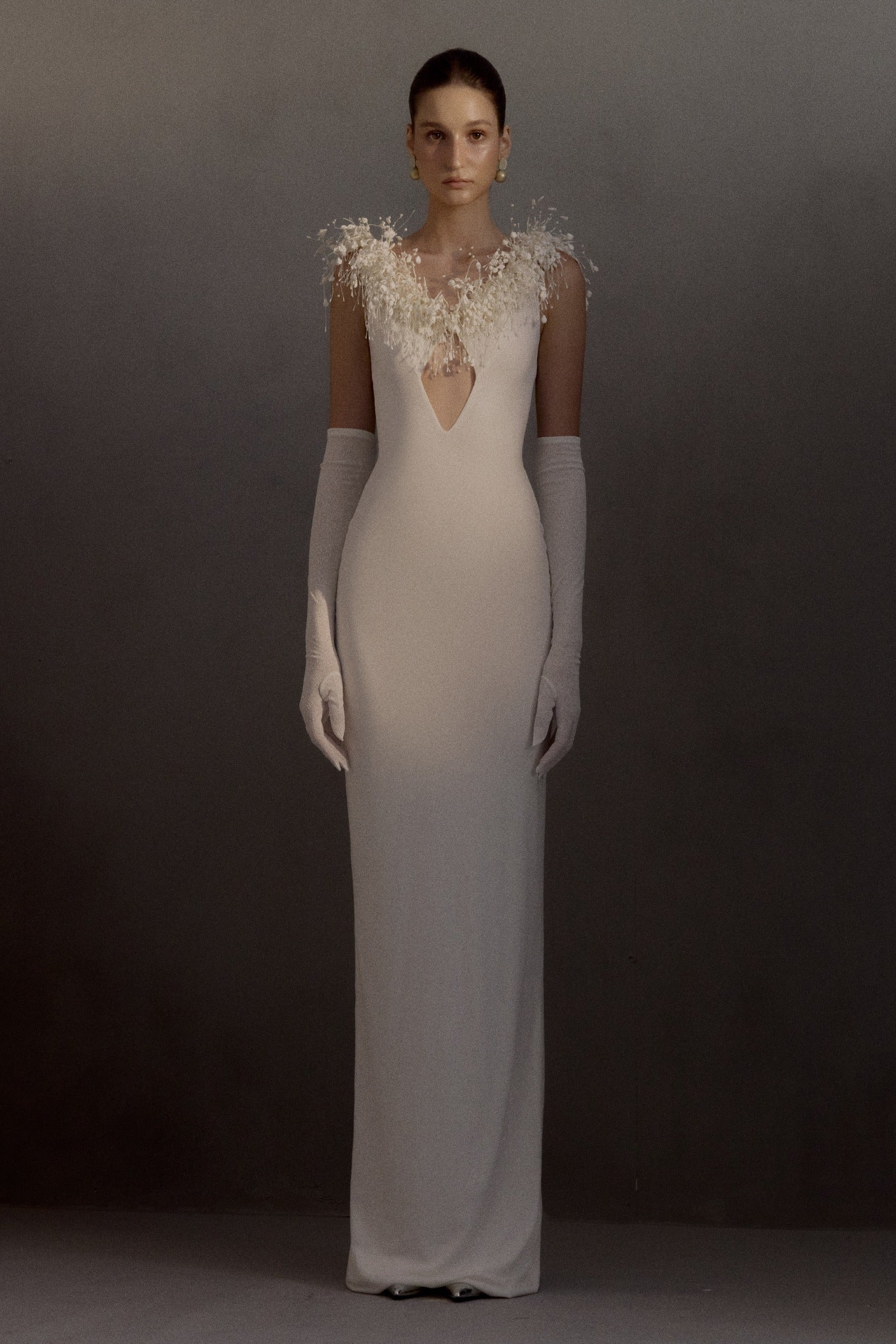 Envious Feather Maxi Dress