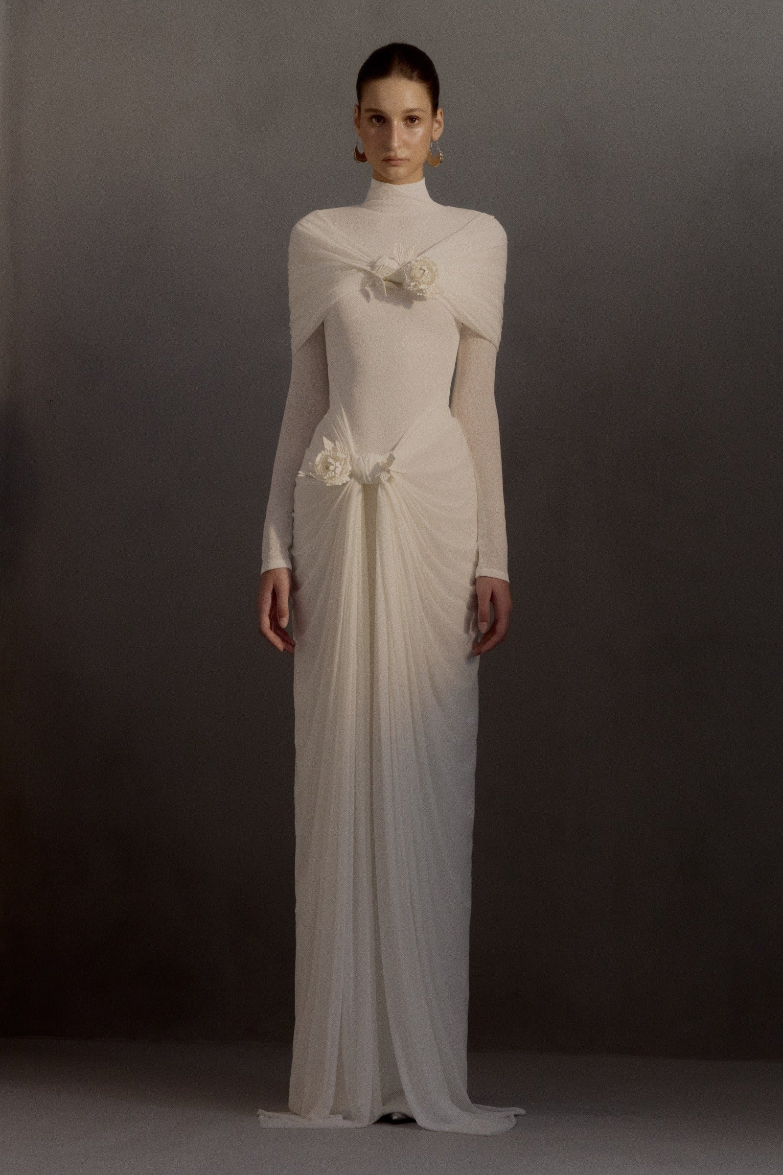 Jacqueline Turtle Neck Maxi Dress