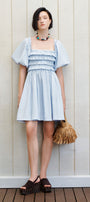 Halcyon Shirring Mini Dress - MEAN BLVD