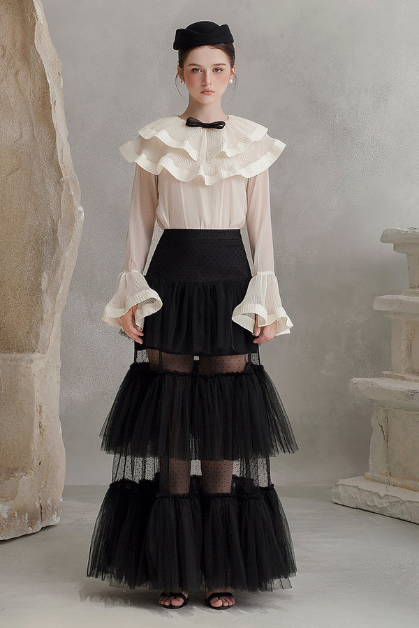 Hanna Bell Sleeve Ruffle Top - MEAN BLVD