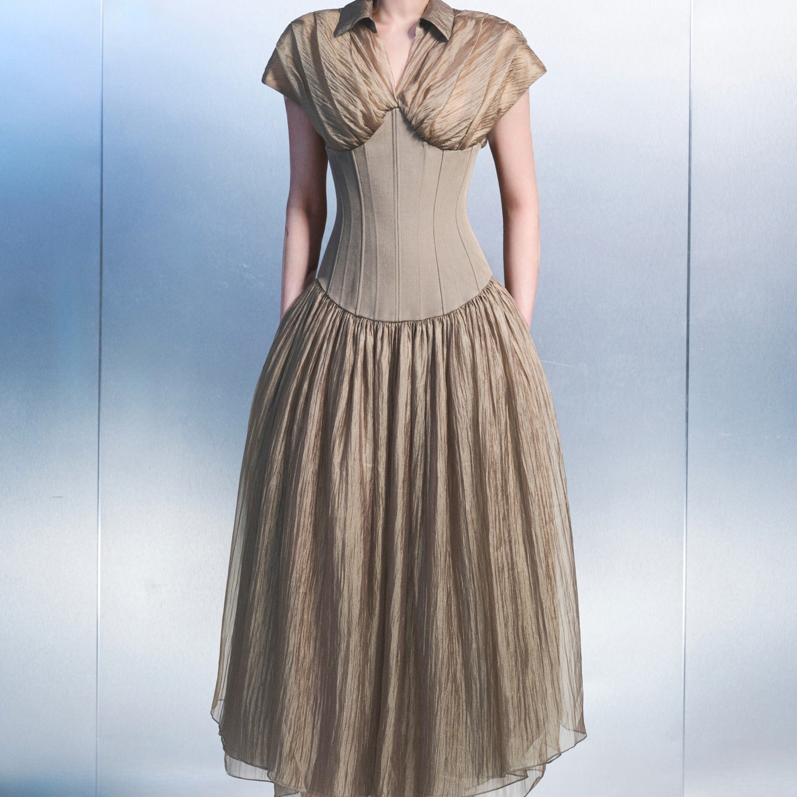 Havana Collared Midi Dress - MEAN BLVD