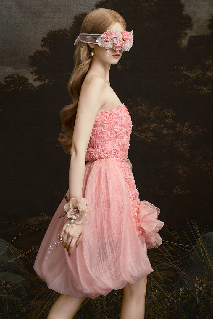 Hazy Straight Across Applique Mini Dress - MEAN BLVD