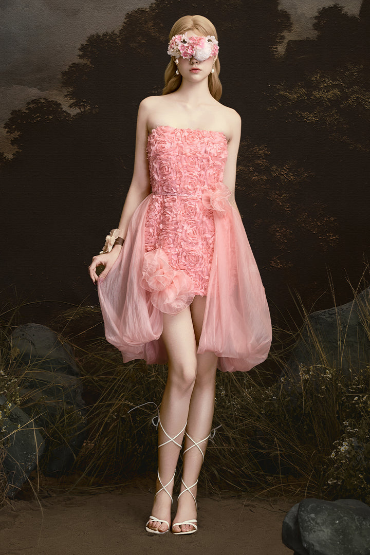 Hazy Straight Across Applique Mini Dress - MEAN BLVD