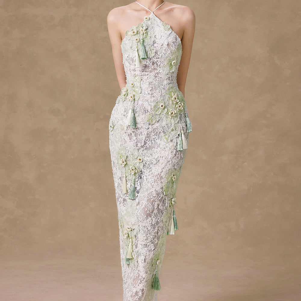 Hebe Halter Maxi Dress - MEAN BLVD