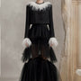 Helen Straight Feather Jacket - MEAN BLVD