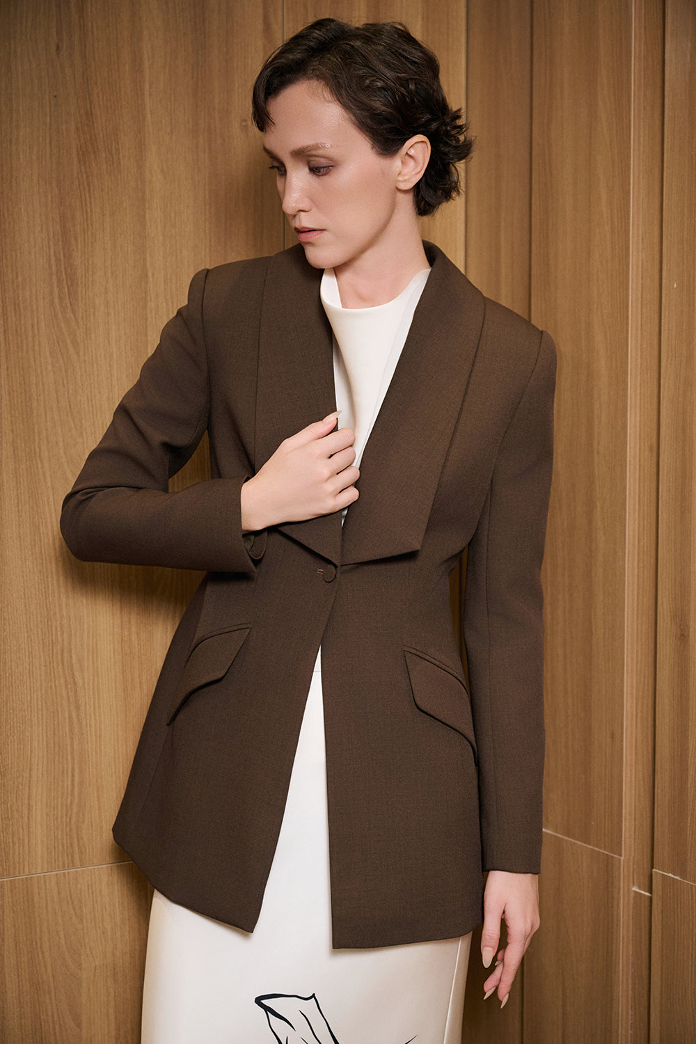 Helena Cowl Silk Top