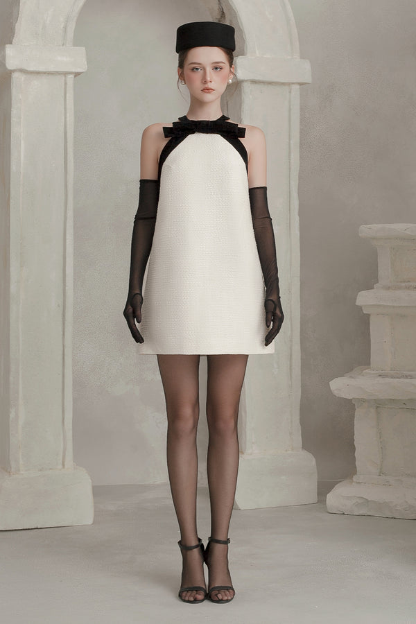 Helena Halter Ribbon Mini Dress - MEAN BLVD