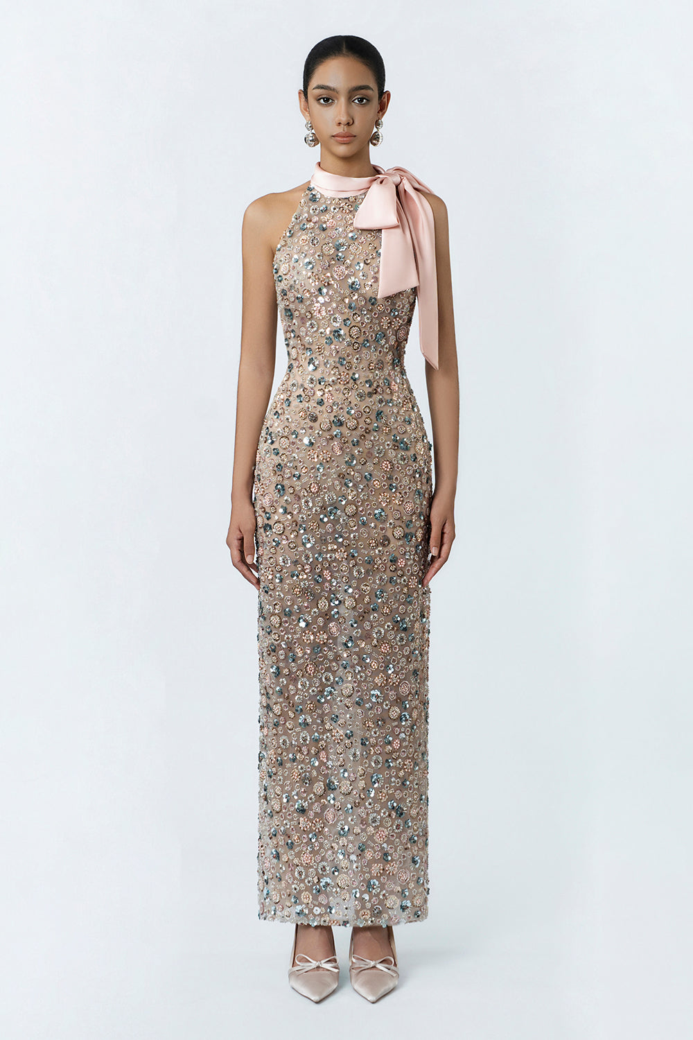 hermia midi dress LK Bennett Hermia Split-Sleeve Empire Midi Dress