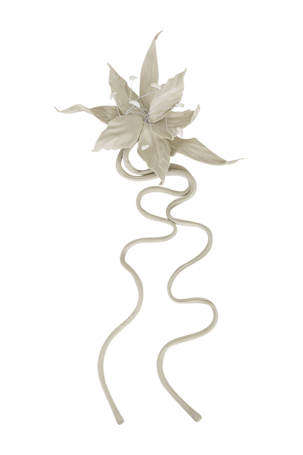 Oriental Lily Cotton Brooch