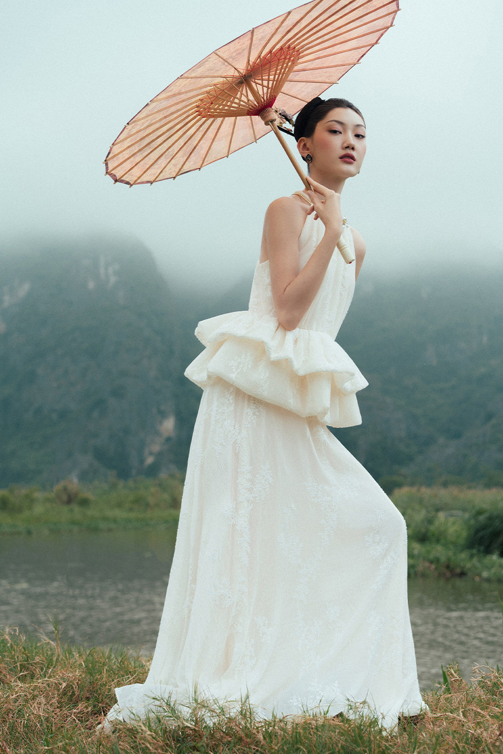 Hoa Anh Peplum Maxi Dress - MEAN BLVD