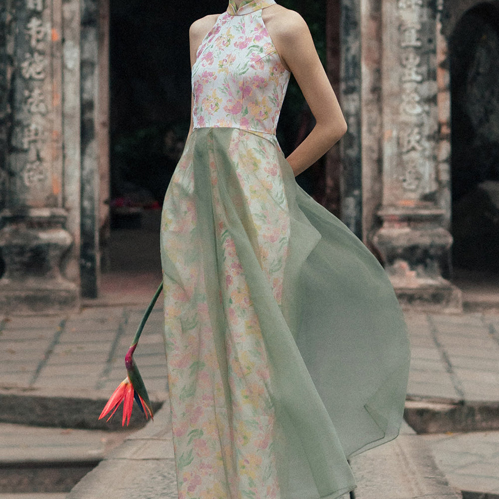 Hoa Uyen Halter Maxi Dress - MEAN BLVD