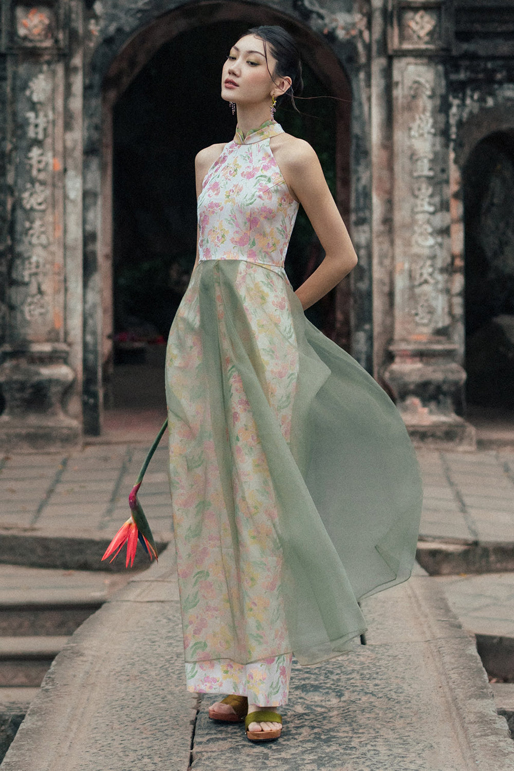 Hoa Uyen Halter Maxi Dress - MEAN BLVD