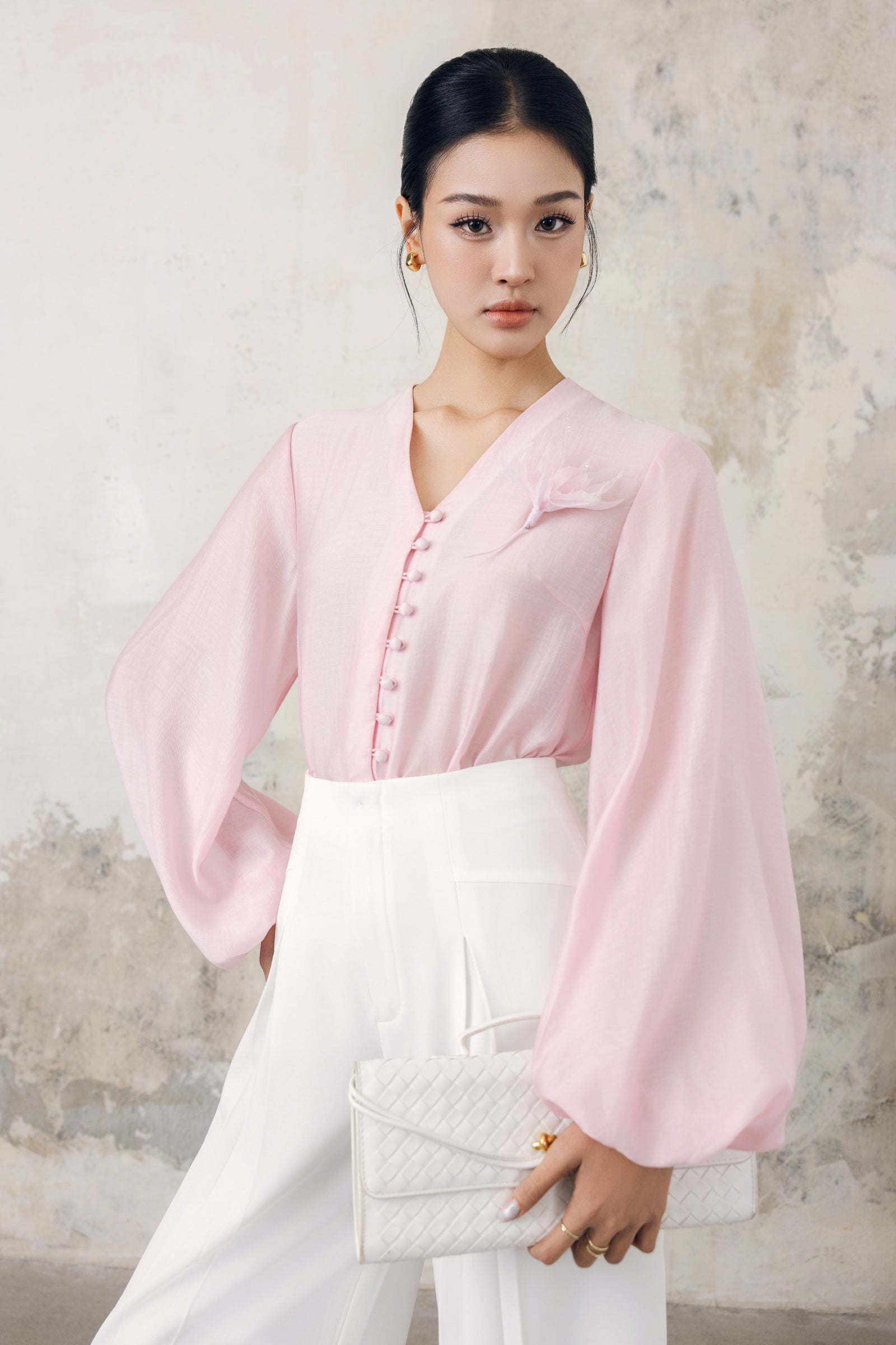 Hong Yen Bishop Sleeve Shirt - MEAN BLVD