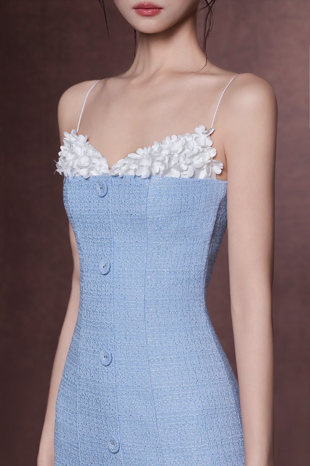 Hyatt Sweetheart Applique Midi Dress - MEAN BLVD