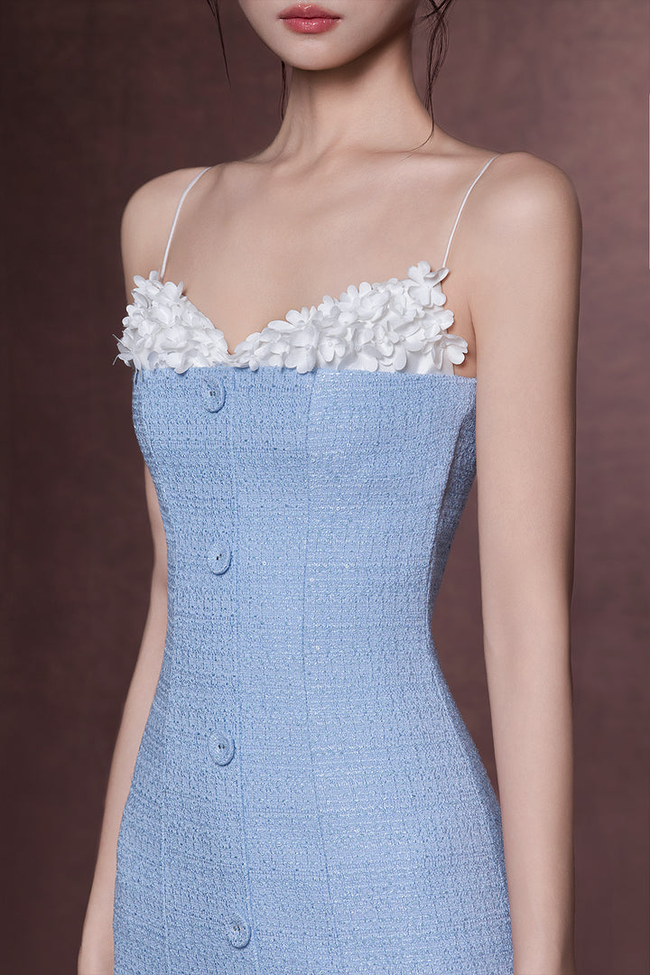 Hyatt Sweetheart Applique Midi Dress - MEAN BLVD