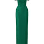 Elation Sheath Off-Shoulder Taffeta Floor Length Dress
