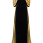 Haisley Sheath Off-Shoulder Silk Crepe Floor Length Dress