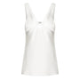 Blanche Straight V-Neck Satin Top