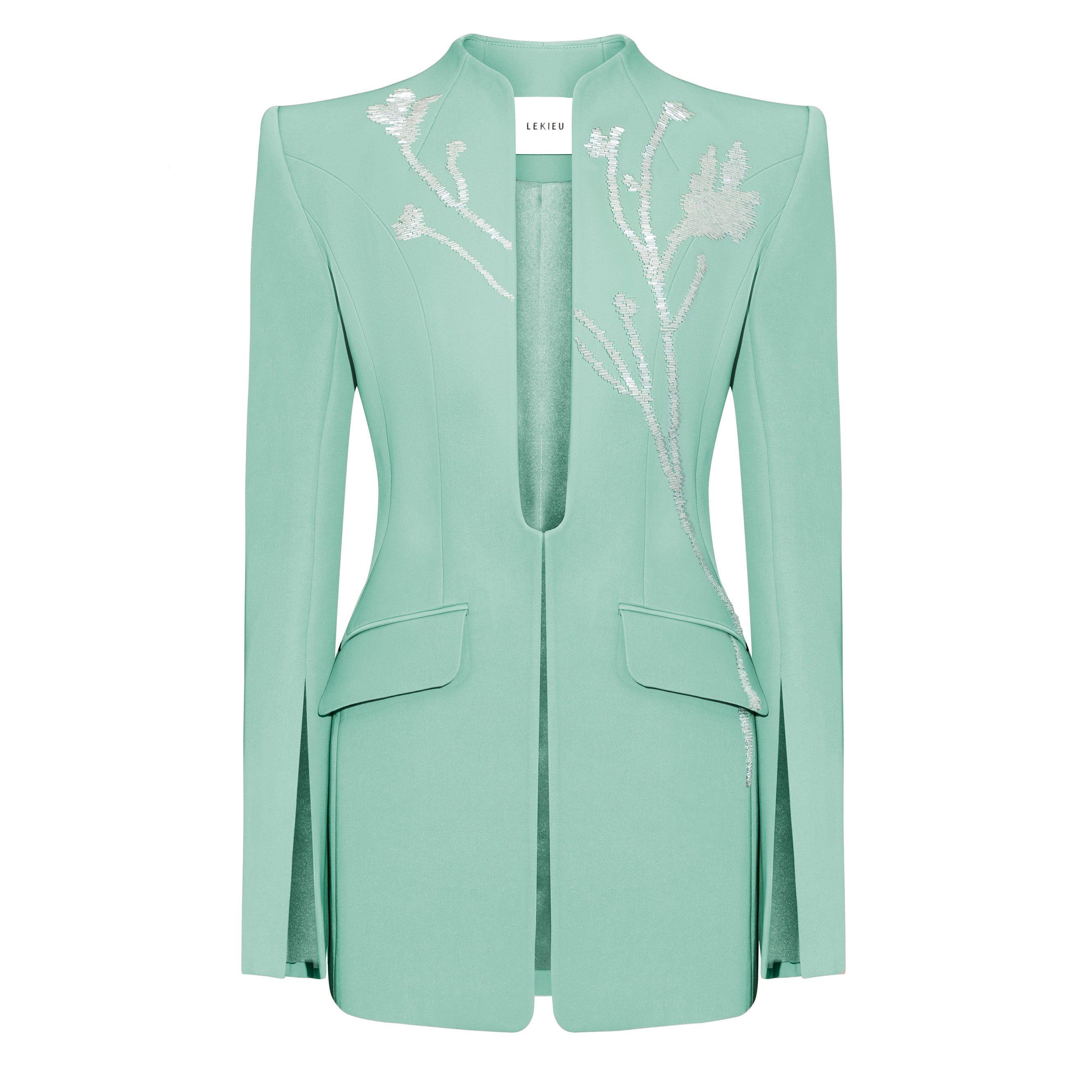 Bordeaux Embroidery Blazer