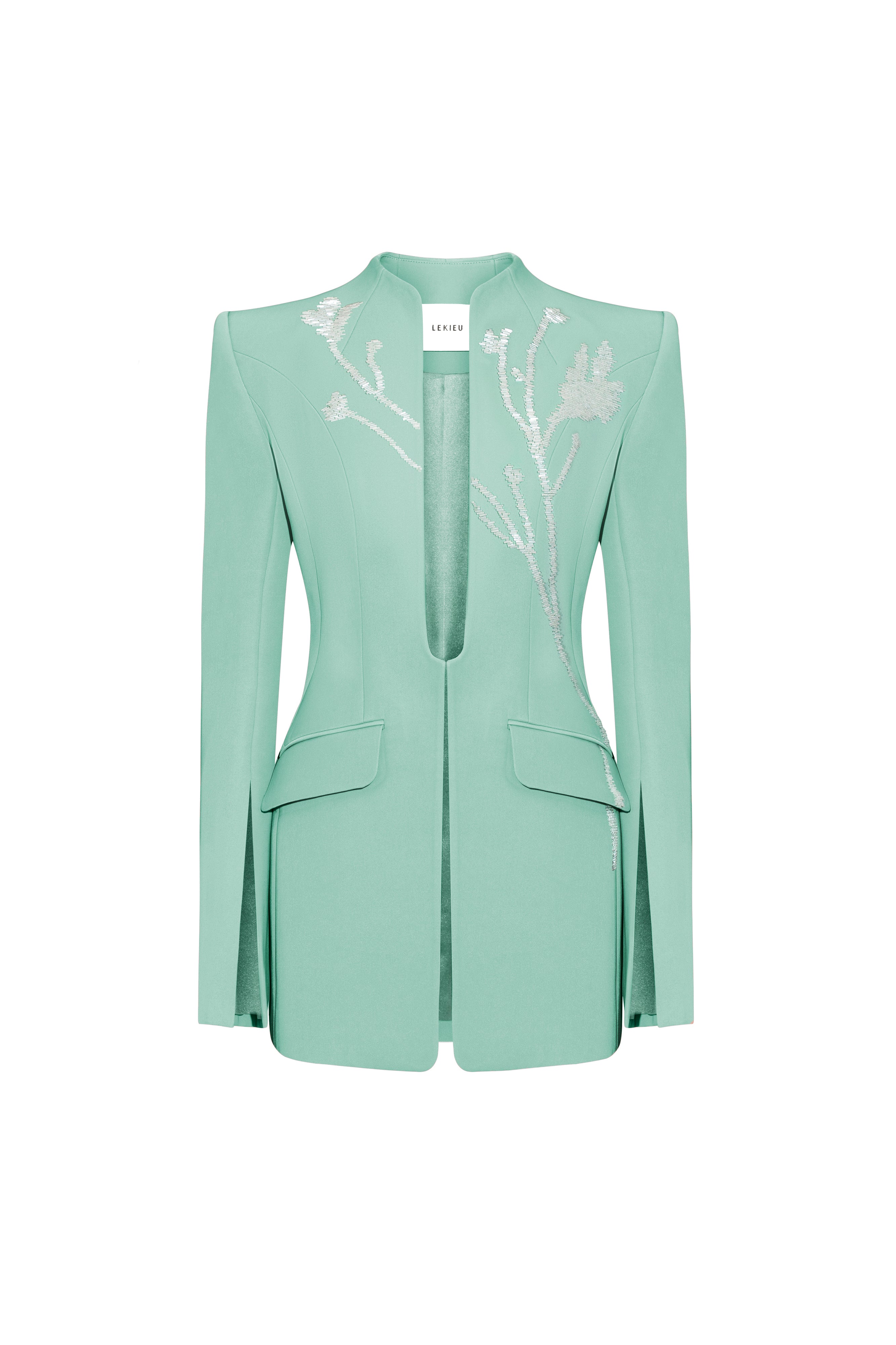 Bordeaux Embroidery Blazer