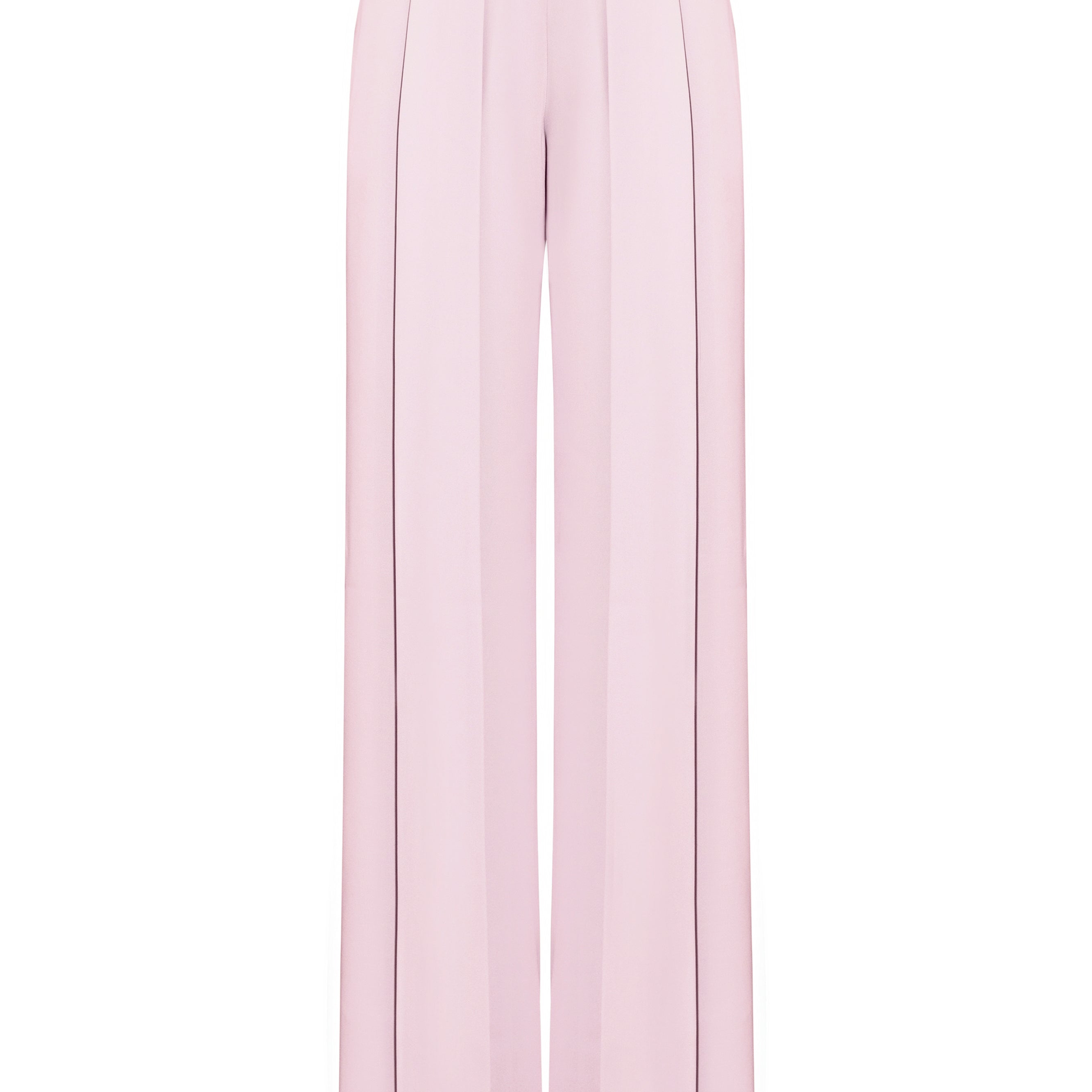 Saint-Paul Straight Wide Leg Silk Maxi Pants