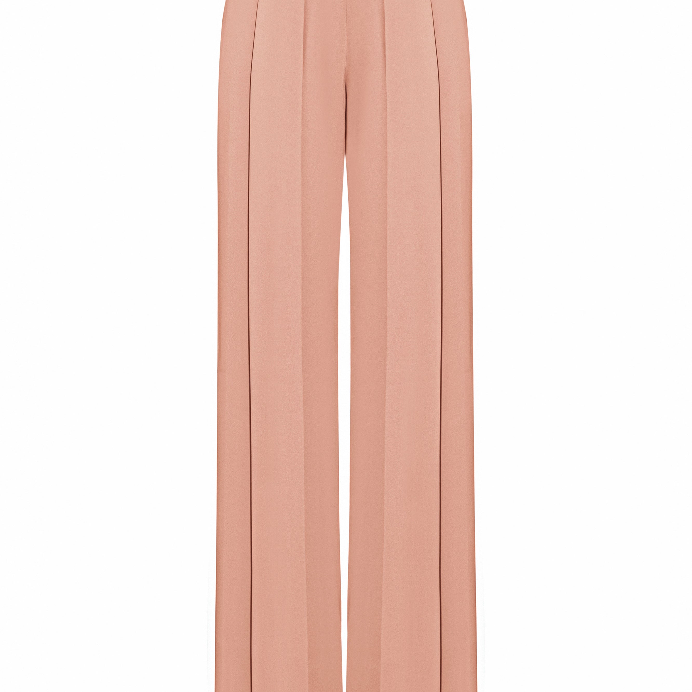 Saint-Paul Straight Wide Leg Silk Maxi Pants