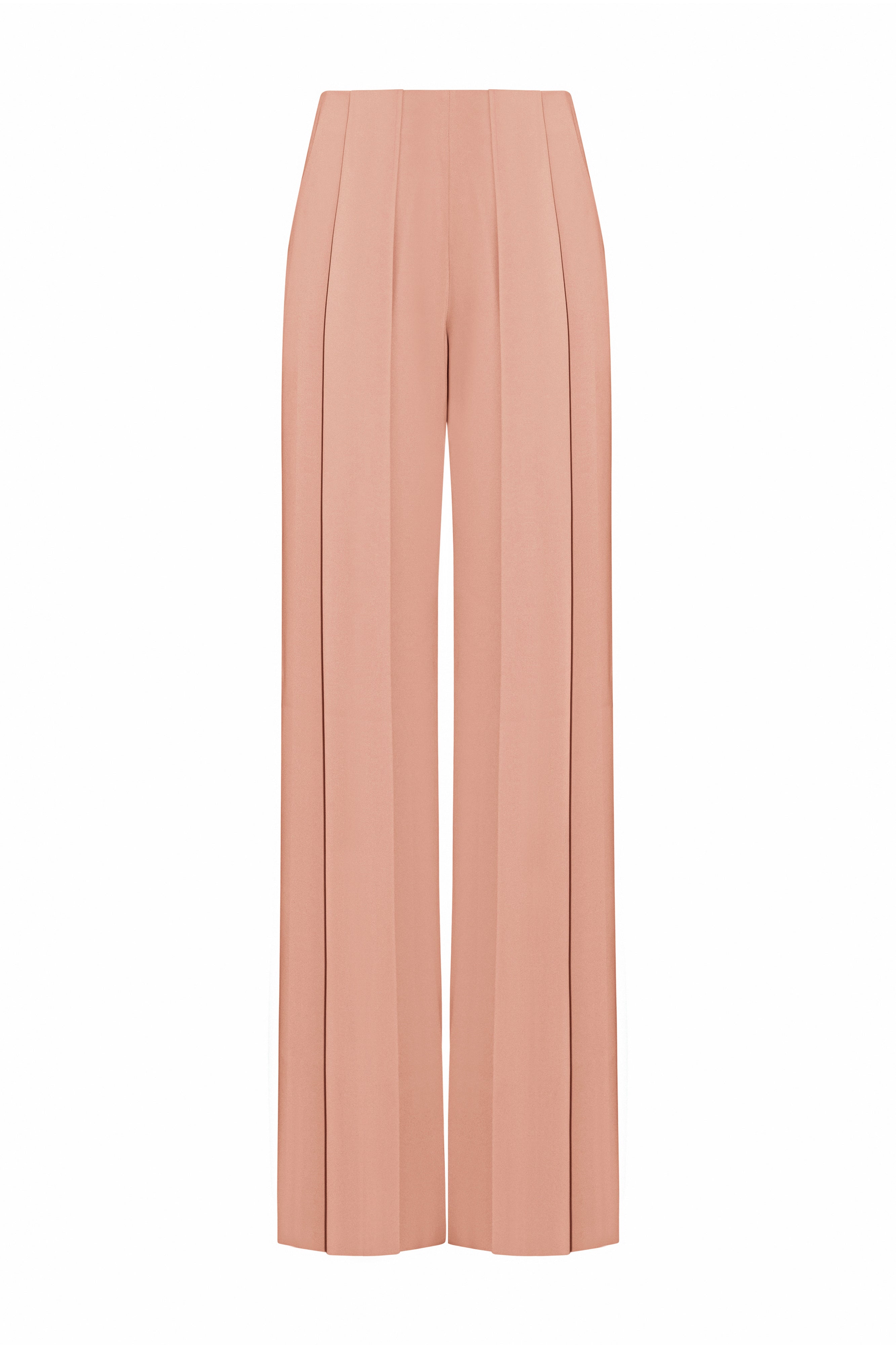 Saint-Paul Straight Wide Leg Silk Maxi Pants