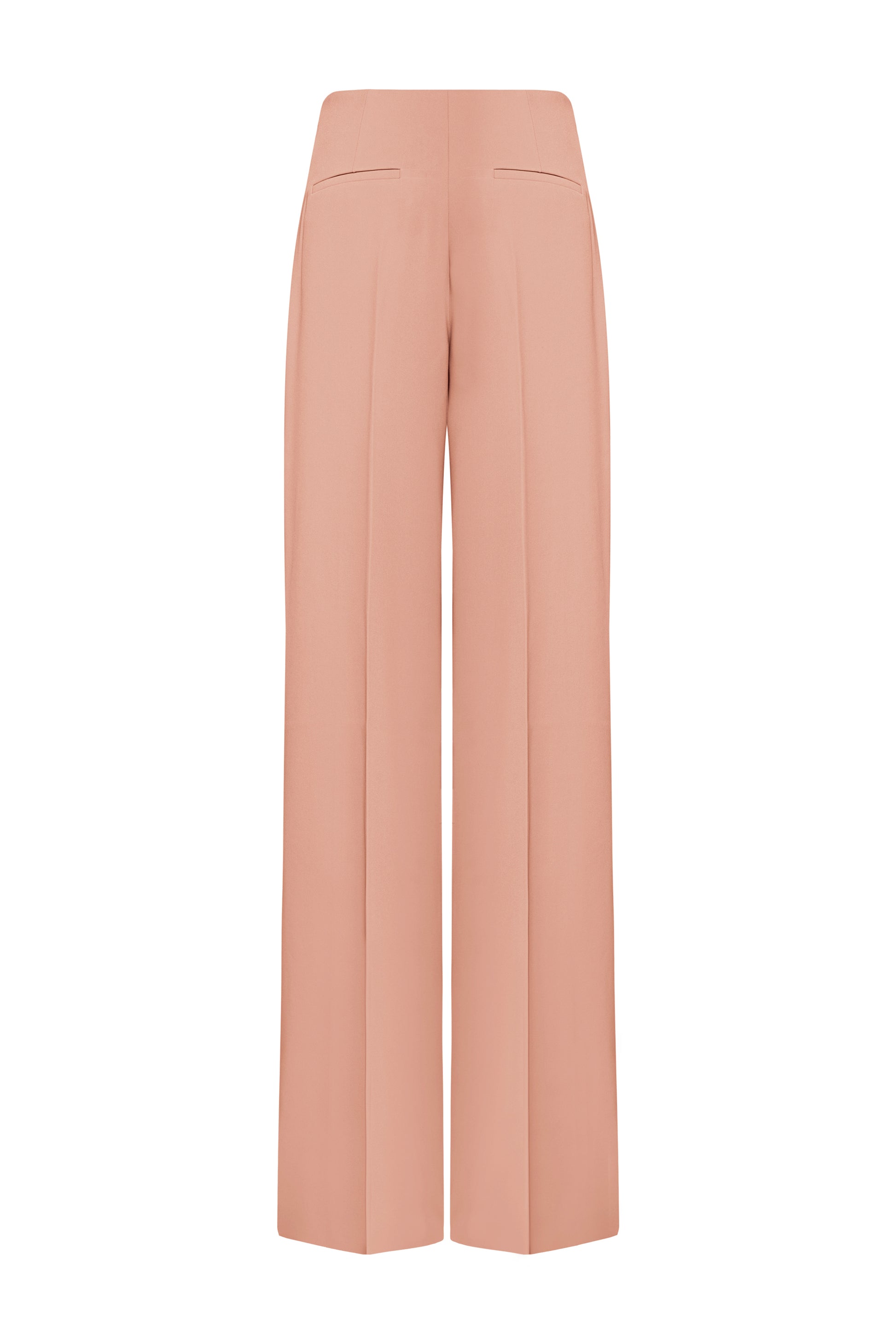 Saint-Paul Straight Wide Leg Silk Maxi Pants