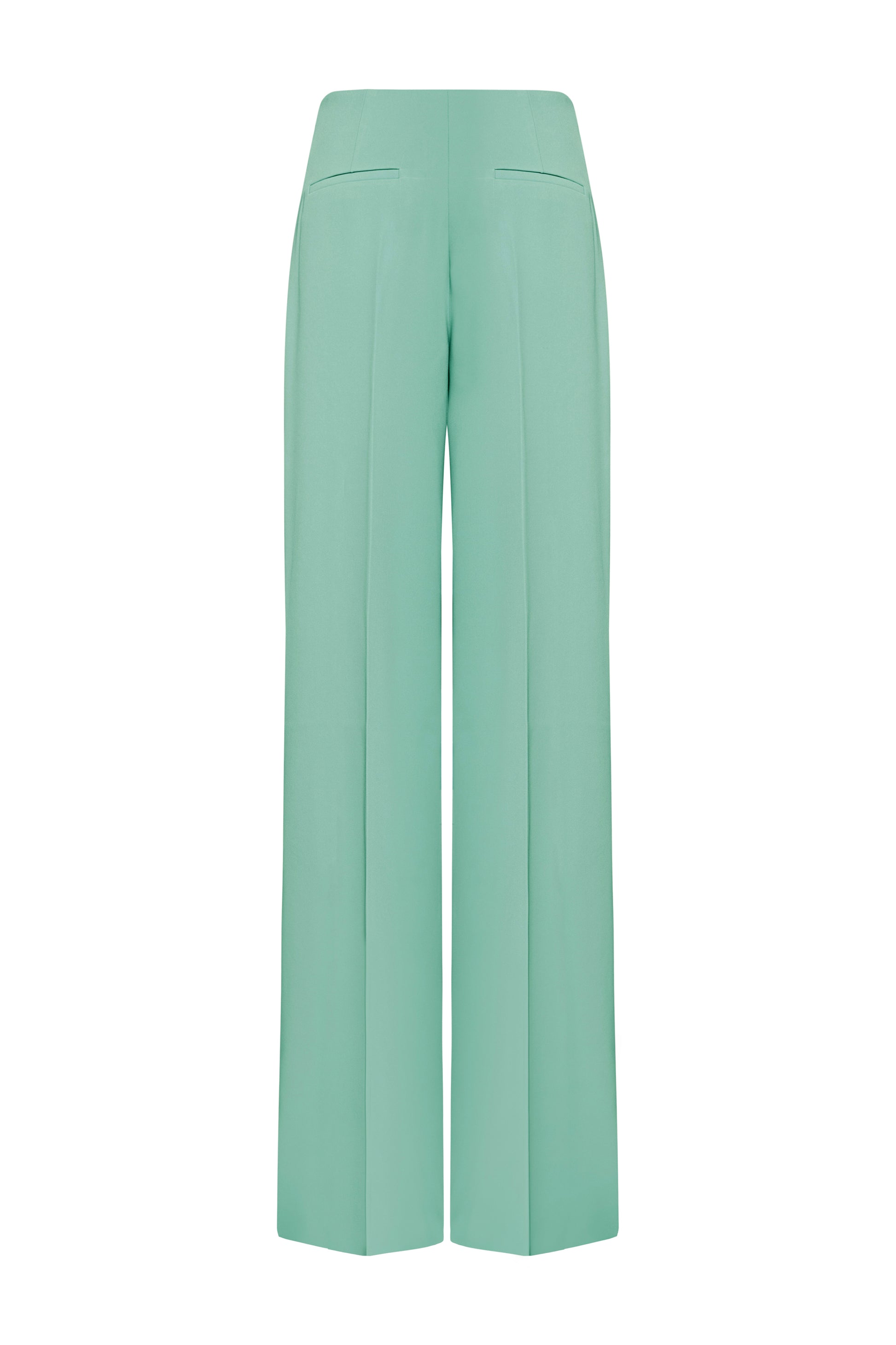 Saint-Paul Straight Wide Leg Silk Maxi Pants