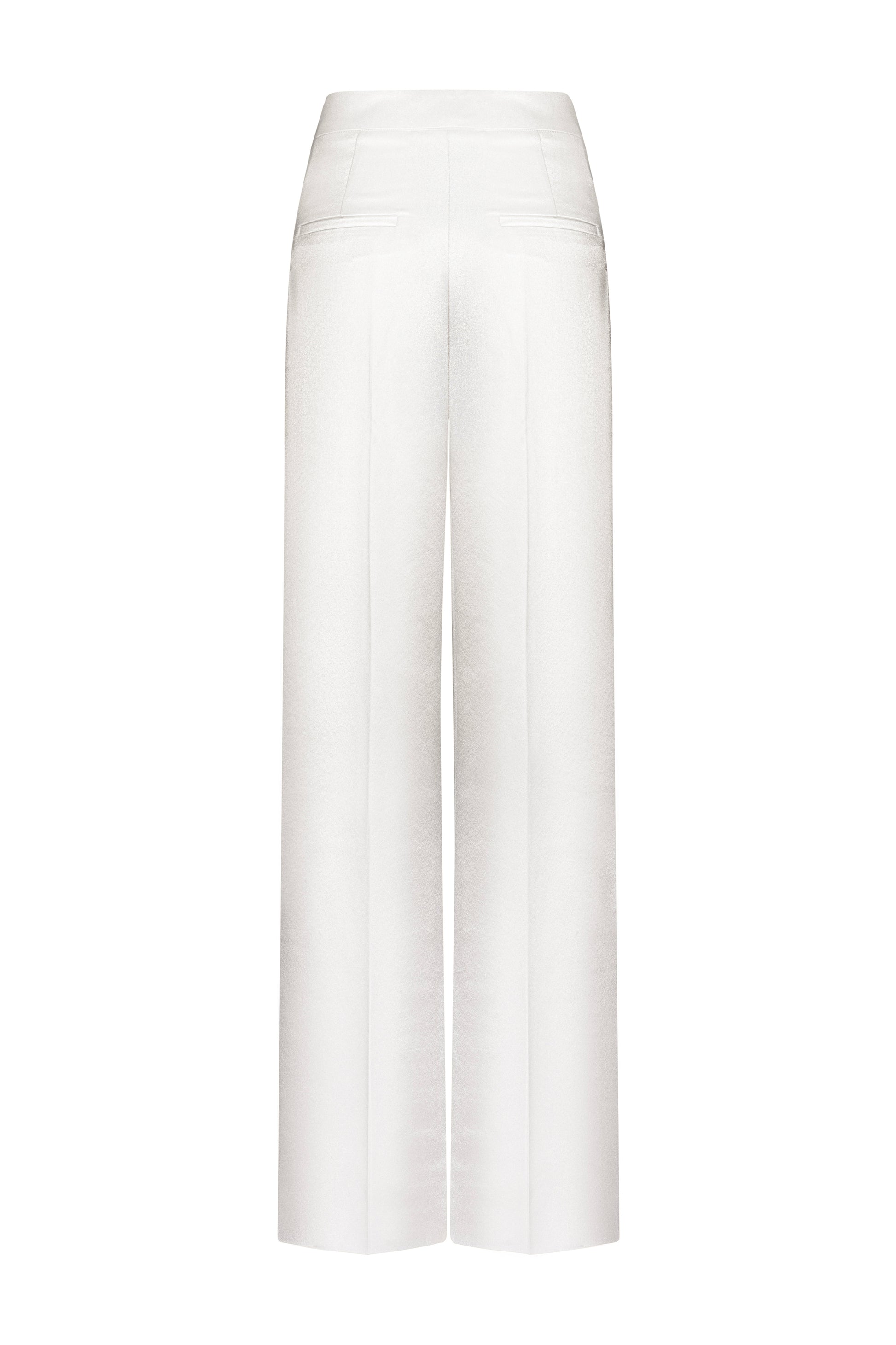 Caen Straight Wide Leg Satin Maxi Pants