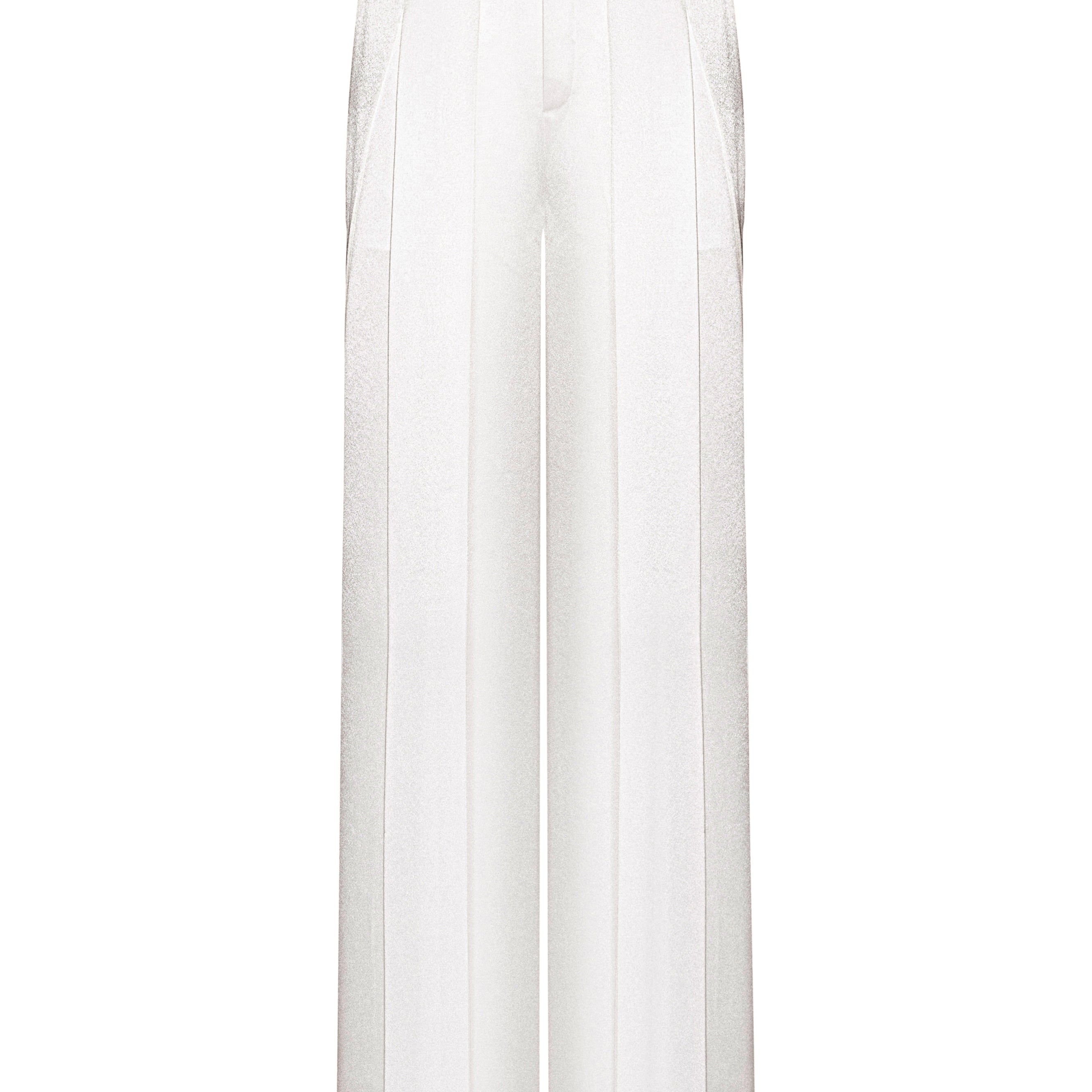 Caen Straight Wide Leg Satin Maxi Pants