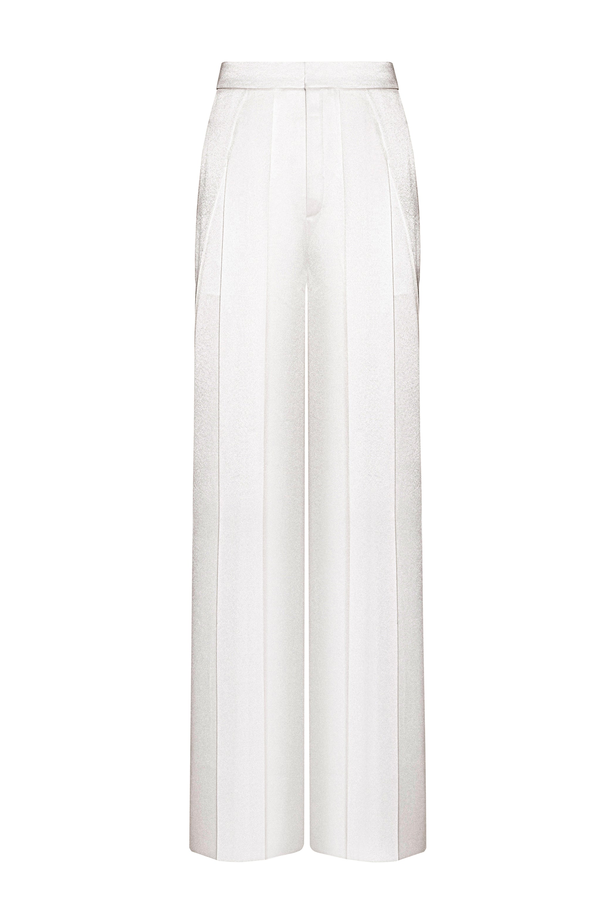 Caen Straight Wide Leg Satin Maxi Pants